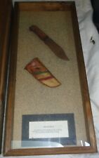 Vintage Antique Early Native Americans Knife and Sheath Weapon Encased picture