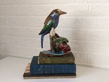 Vintage Majolica Earthenware Bird Figurine with Asian Mark picture