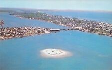 FL Fort Myers Beach San Carlos Island 1962 Aerial ESTERO ISLAND postcard A54 picture