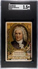 1893 Liebig Famous Composers German Bach SGC 1.5 Card picture