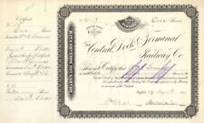 Central Dock Terminal Railway Co. - Stock Certificate - Railroad Stocks picture