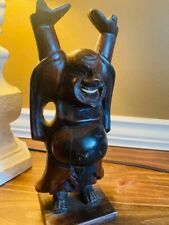 Antique Feng Shui Laughing Buddha with Teeth, Collectible, Climate Controlled picture