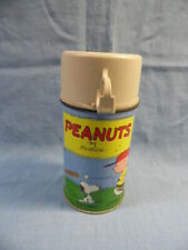 VINTAGE 1959 PEANUTS by SCHULZ METAL THERMOS CHARLIE BROWN, LUCY, SNOOPY, LINUS picture