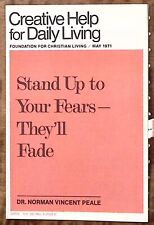 1971 CREATIVE HELP FOR DAILY LIVING CHRISTIAN NORMAN VINCENT PEALE BOOKLET Z4319 picture
