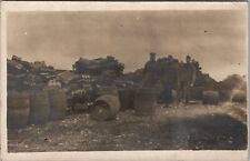 Military German Salvage with Beer Kegs RPPC Postcard A29 picture