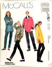 MCCALL'S PATTERN 8521 LOOSE PULLOVER TOPS PULL ON PANTS STRETCH KNIT ONLY SZ 4-6 picture