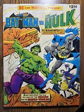 DC AND MARVEL PRESENTS 27 BATMAN VS HULK OVER-SIZED COMIC 1981 CLASSIC VINTAGE picture