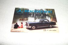 Vintage 1961 Mercedes Benz 190SL 220 280 300 SL 300 500 Fold-Out Brochure Mailer picture