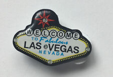 Welcome To Las Vegas Flashing Light Up Sign Magnetic Hat Pin Jacket Lapel Fridge picture