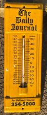 VINTAGE ADVERTISING THERMOMETER FROM THE DAILY JOURNAL NEWSPAPER, ELIZABETH,N.J. picture