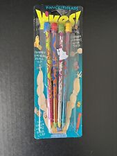 Vintage 1990's YIKES Knuckleheads Pencils With Erasers 4 Pack picture