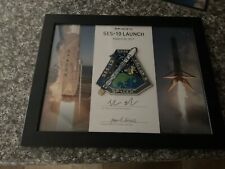 SpaceX Falcon 9 SES-10 Mission Patch, In Frame With Pictures & Facsimile Signatu picture