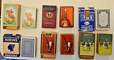 6 Vintage Pinochle Deck of cards lot. Mohawk, Peau Doux, Duratone, Streamline picture