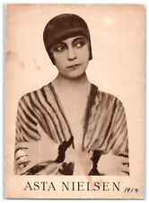 ASTA NIELSEN Original Photo Booklet Cover Antique 1919 Danish Film Actress picture