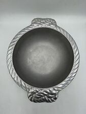 WILTON ARMETALE PATIO ROPE Large Round Serving Bowl Handles #380041 WA7831300 picture