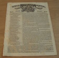 ORIGINAL 1827 Newspaper~