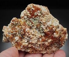 HESSONITE lustrous crystals on matrix  - ITALY  /bm802 picture