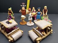 Vintage The Flintstones Dakin cake toppers 9 different Figures in action PIC picture