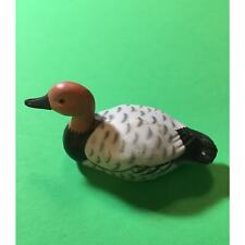 Vintage Rust Head Mallard Duck Figurine Gray/Black Feathers 3 1/4