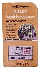 Vintage Walt Disney World 3-Day Worldpassport 1987 picture