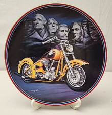 Vintage Easy Riders Harley Davidson Plate Collection Patriots Pride picture