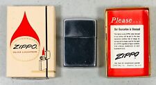 Vintage 1968 Zippo Lighter Gemini No. 1505 Plain Chrome In Original Box & Manual picture