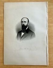 Antique Print 1889 Engraving LEWIS W. PROUTY Spencer, Massachusetts MA picture
