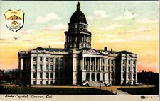 Early 1900's Colorado State Capitol Denver CO. VTG Postcard  picture