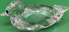 Vintage Swarovski Crystal Clear Mallard Duck Figurine Crystal Beak picture