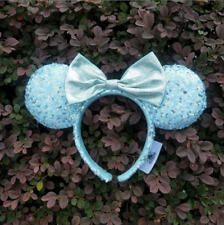 2024 Minnie Ears Disney-Parks Cute Rare Blue Frozen Arendelle Aqua Headband US picture