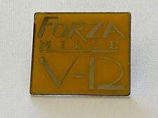 Vintage Forza Mille Car Rally NE US Metal Lapel Pin Ferrari V-12 Event 90s picture