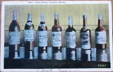 Whisky/Vermouth/Cognac/Scotch Bottles 1928 Postcard: Your Choice-Tijuana, Mexico picture