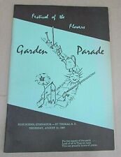 St Thomas ND Vintage 1967 Garden Parade Festival of the Flowers Program FREE S/H picture