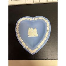 Vtg Wedgewood Jasperware Heart Shape Trinket Dish picture