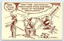 TOWNSEND, Tennessee TN ~ WILSONS RESTAURANT Fogarty Hillbilly Comic Postcard picture