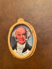 1960's? U.S. President Plastic Mini Portrait  Martin Van Buren - Cereal Premium? picture