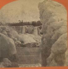 1890s Niagara Falls The Ice Flume Geo. Barker Stereoview 9-7 picture