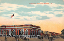 c.1910 Passenger RR Station Tampa FL post card picture