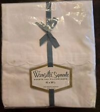 Vintage Wamsutta Supercale Pillowcases 100% Cotton 45x38.5 before hemming USA picture
