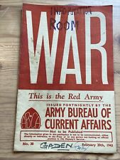 WWII Feb 1943 Army Bureau Of Current Affairs Booklet “This Is The Red Army” picture