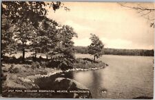 Spot Pond, Middlesex Reservation, Melrose MA Vintage Postcard D75 picture