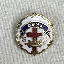 Cross And Crown Pin Church & Missionary Alliance Vtg Badge C&MA With Case picture