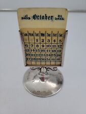 Antique Art Deco perpetual calendar sterling silver. Chester, 1915. picture