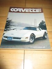 CORVETTE NEWS 1980 Featuring 1981 car magazine Golden Gate Bridge San Francisco picture