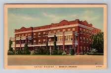 Brinkley AR-Arkansas, Hotel Rusher, Advertising, Vintage c1956 Souvenir Postcard picture