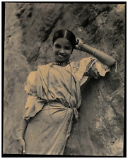 W.A. Vintage Ceylon Women's Plate & Co. Sri Lanka Print.  Platinum Print  picture