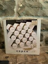 Mid Mod Space Age Copco White Spice Rack With Containers New Old Stock W/ Box picture
