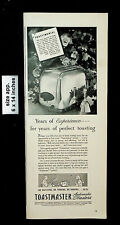 1946 Toastmaster Automatic Toaster Popup Toast Vintage Print Ad 25584 picture