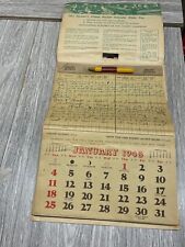 1948 Farmers Friend Pocket Calendar Months have Envelopes place to write receipt picture