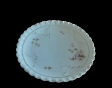 Antique Limoges Scalloped Handpainted Porcelain Plate picture